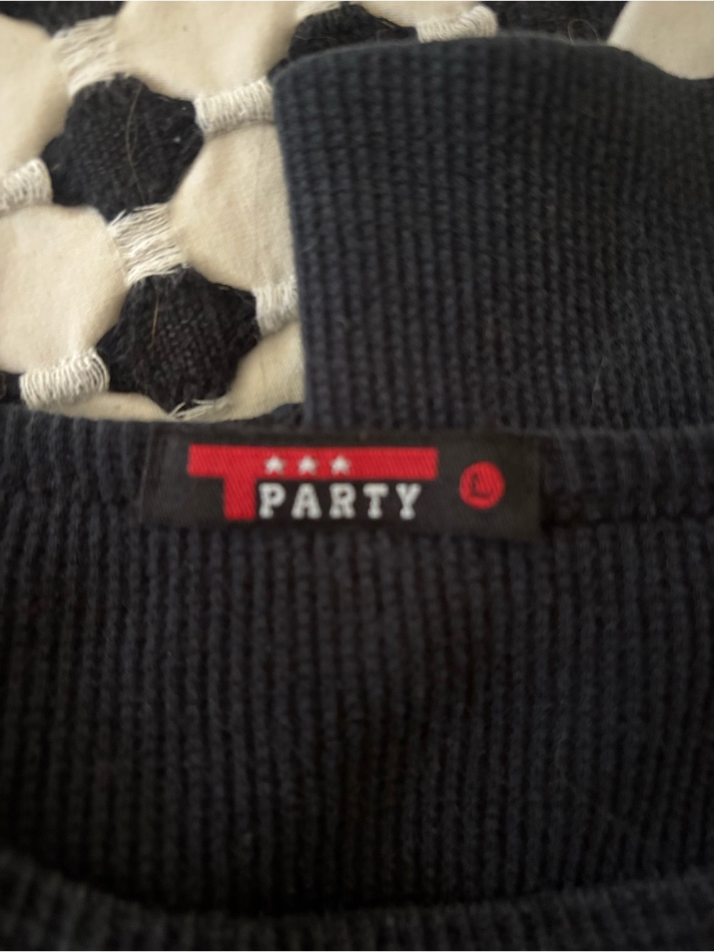 T Party Fashion Black Long Sleeve Graphic - Picture 7 of 7